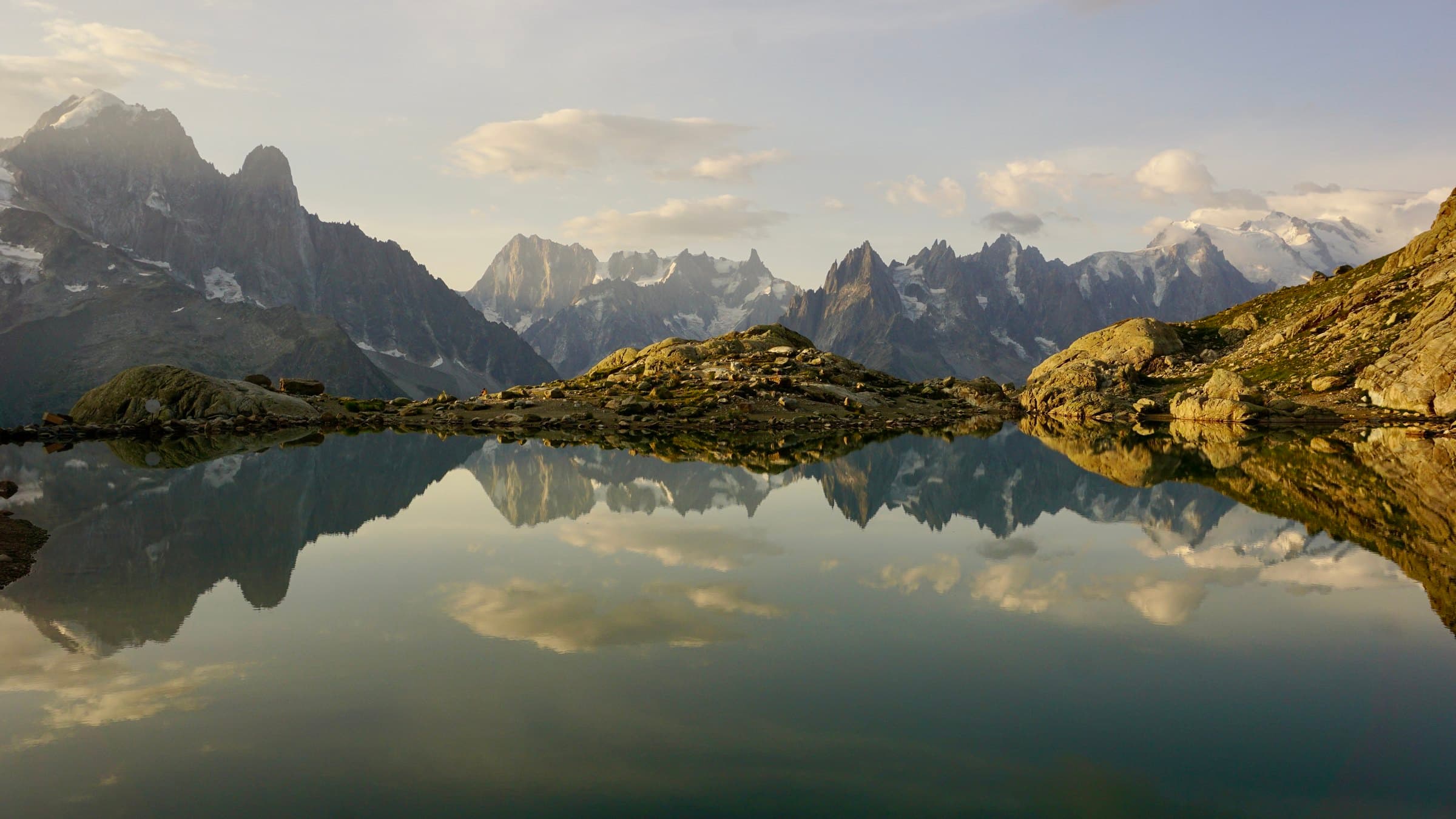 Sunset on the last day, at Lac Blanc.